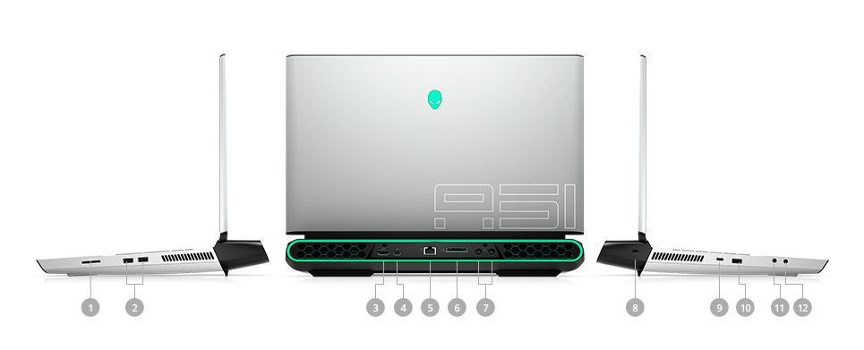 Alienware Area 51m R2 ports